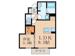 サンパール徳力の物件間取画像